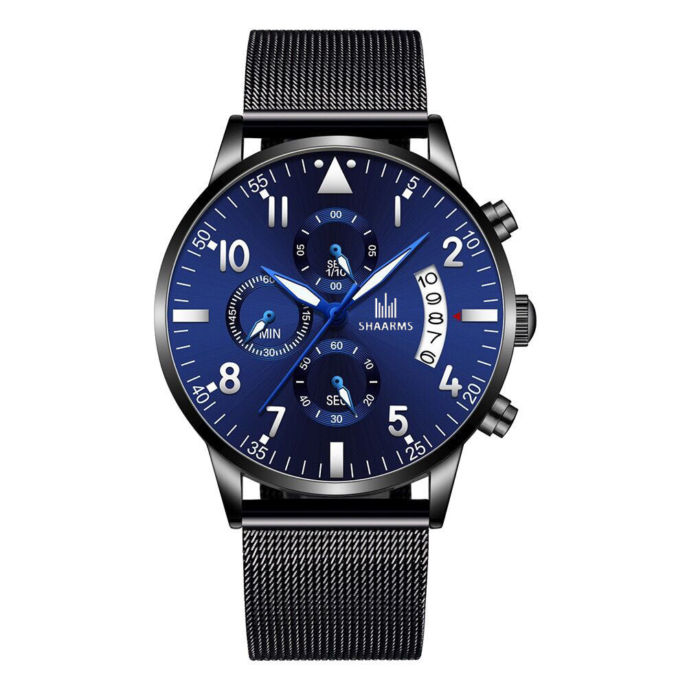 Men's Mesh Strap Quartz Watch