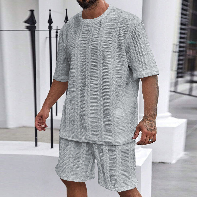 Shorts Sports Knitted Men's Suit