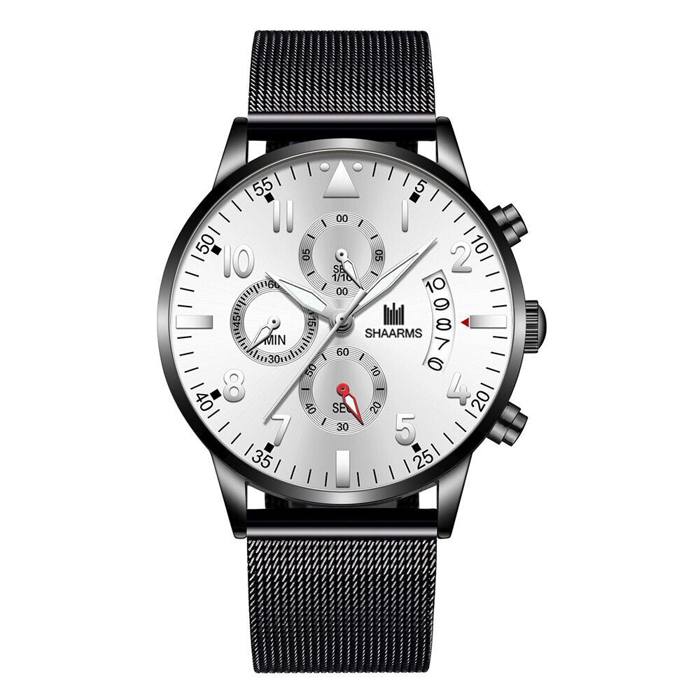 Men's Mesh Strap Quartz Watch