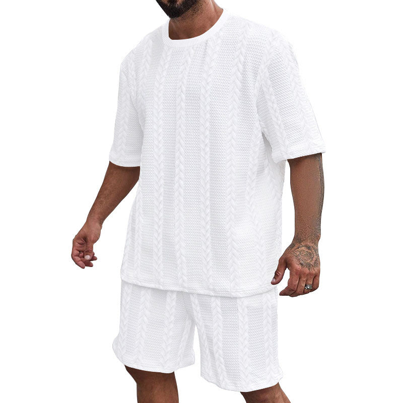 Shorts Sports Knitted Men's Suit