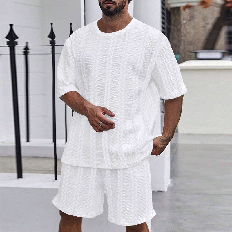 Shorts Sports Knitted Men's Suit